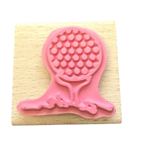 Vap Scrap Golf Ball Rubber Stamp NEW - Picture 2 of 4